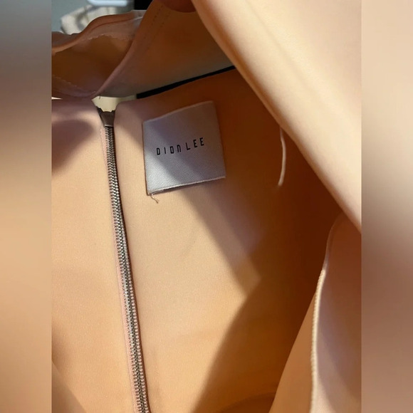 DION LEE Women's Single Knot Dress Dense Tech Jersey - Blush - Size US 8 - Picture 8 of 12